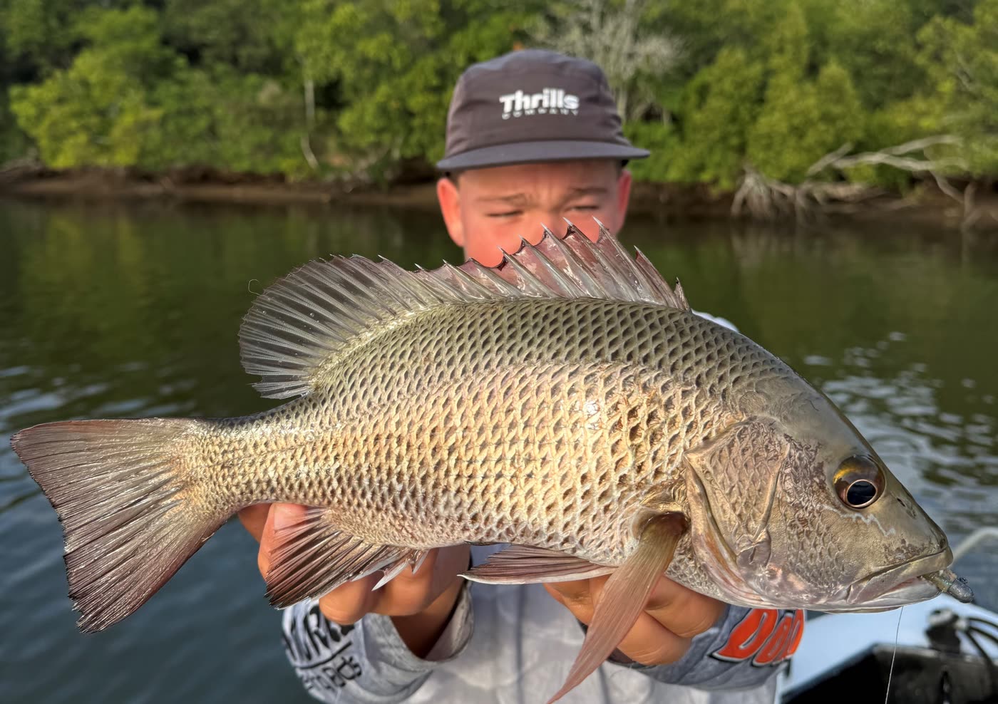 Max fishing the mangroves